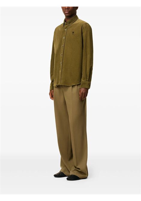 classic fit adc shirt man bronze AMI PARIS | HSH797.CO0089298